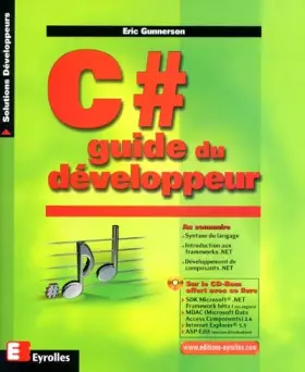 Couverture du produit · C# Guide du développeur