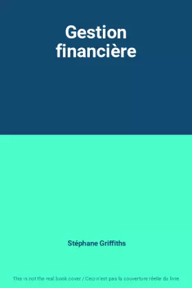 Couverture du produit · Gestion financière
