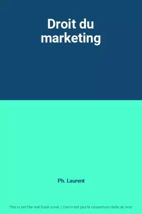 Couverture du produit · Droit du marketing