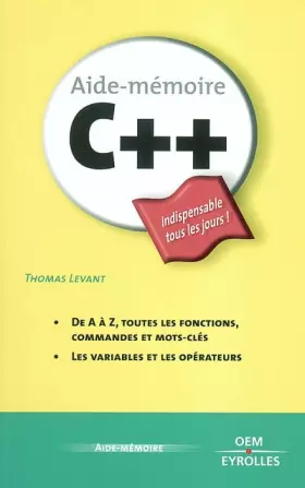 Couverture du produit · C++ : Aide mémoire