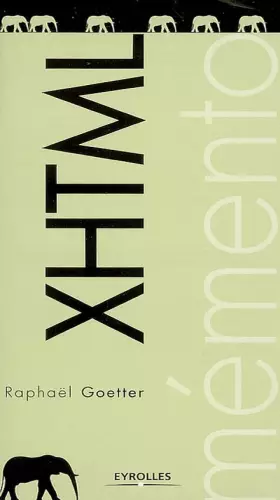 Couverture du produit · XHTML