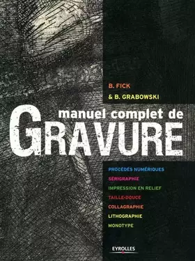 Couverture du produit · Manuel complet de gravure