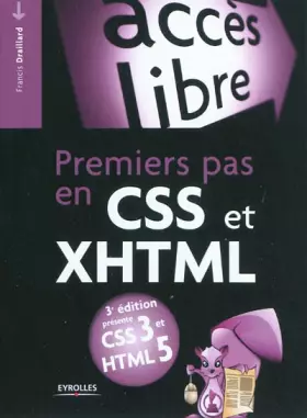 Couverture du produit · Premiers pas en CSS et XHTML