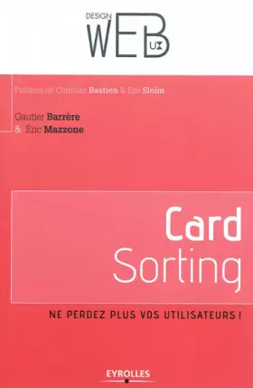 Couverture du produit · Card sorting: Ne perdez plus vos utilisateurs !