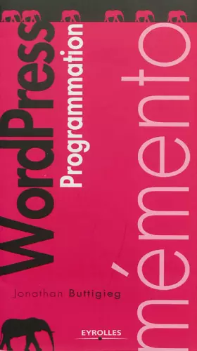 Couverture du produit · Programmation WordPress