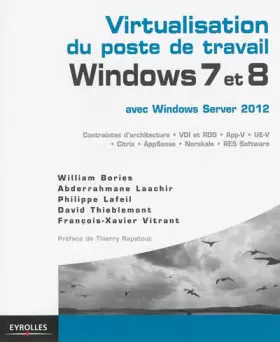 Couverture du produit · Virtualisation du poste de travail Windows 7 et 8, avec Windows Server 2012