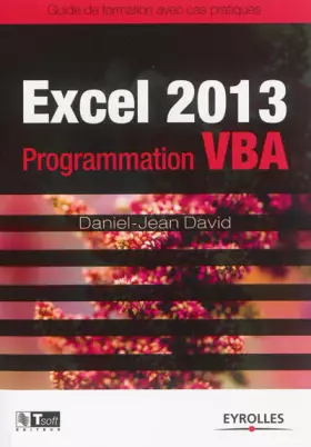 Couverture du produit · Excel 2013 - Programmation VBA