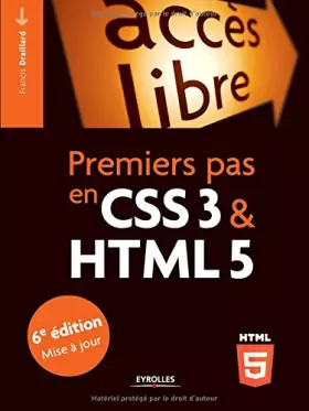 Couverture du produit · Premiers pas en CSS3 et HTML5