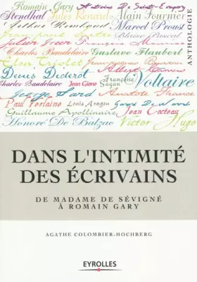 Couverture du produit · Dans l'intimité des écrivains