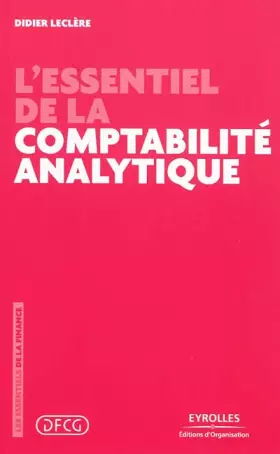 Couverture du produit · L'essentiel de la comptabilité analytique