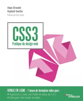 Couverture du produit · CSS3 - Pratique du design web: Pratique du design web