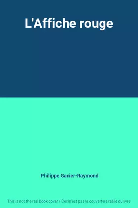 Couverture du produit · L'Affiche rouge