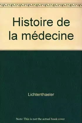 Couverture du produit · Histoire de la médecine