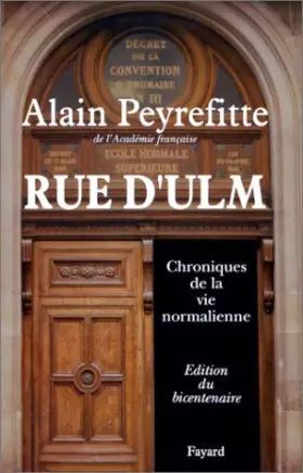 Couverture du produit · Rue d'Ulm. Chroniques de la vie normalienne