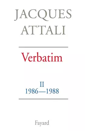 Couverture du produit · Verbatim : Tome 2, 1986-1988