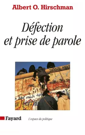 Couverture du produit · Défection et prise de parole : Théorie et applications