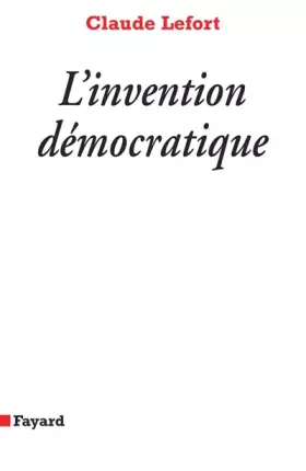Couverture du produit · L'invention démocratique