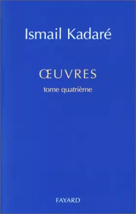 Couverture du produit · Oeuvres, tome 4