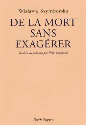 Couverture du produit · De la mort sans exagérer