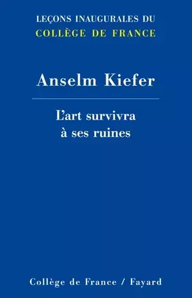 Couverture du produit · L'art survivra à ses ruines