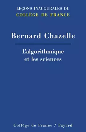 Couverture du produit · L'algorithmique et les sciences