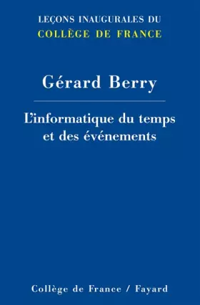 Couverture du produit · L'informatique du temps et des événements