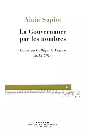 Couverture du produit · La Gouvernance par les nombres