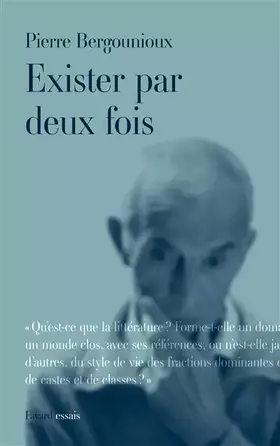 Couverture du produit · Exister par deux fois