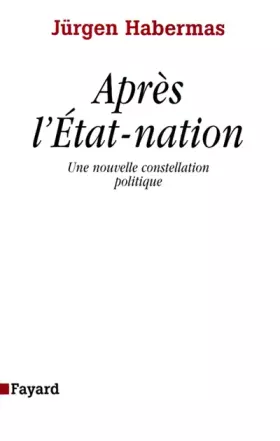Couverture du produit · Après l'état nation