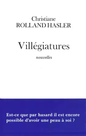 Couverture du produit · Villégiatures