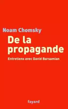 Couverture du produit · De la propagande