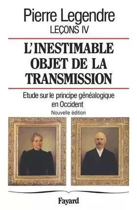 Couverture du produit · L'inestimable objet de transmission