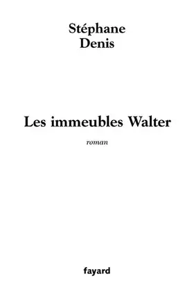 Couverture du produit · Les Immeubles Walter