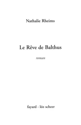 Couverture du produit · Le Rêve de Balthus