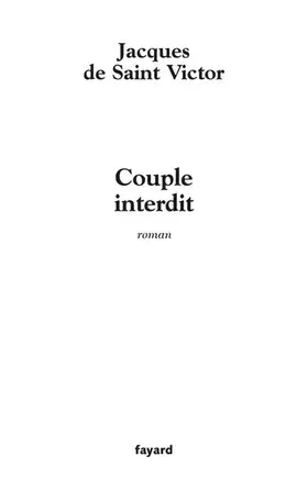 Couverture du produit · Couple interdit