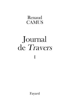 Couverture du produit · Journal de Travers