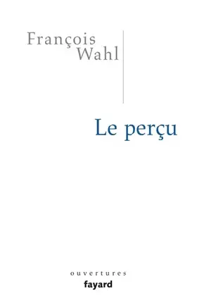 Couverture du produit · Le perçu