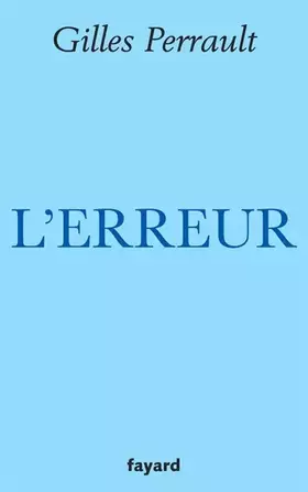 Couverture du produit · L'erreur
