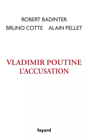 Couverture du produit · Vladimir Poutine, l'accusation