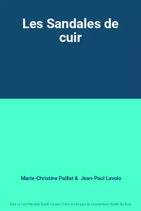 Couverture du produit · Les Sandales de cuir