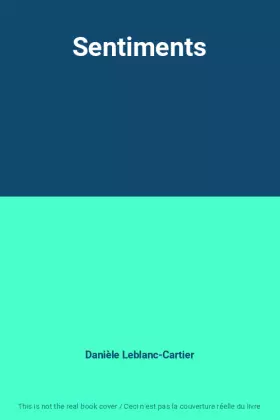Couverture du produit · Sentiments