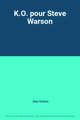 Couverture du produit · K.O. pour Steve Warson