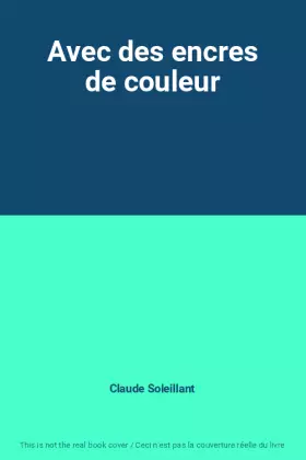 Couverture du produit · Avec des encres de couleur