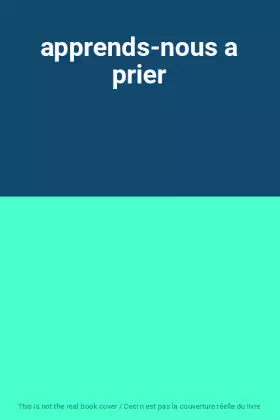 Couverture du produit · apprends-nous a prier
