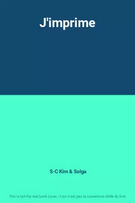 Couverture du produit · J'imprime