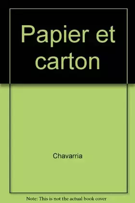Couverture du produit · Papier et Carton