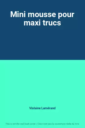 Couverture du produit · Mini mousse pour maxi trucs