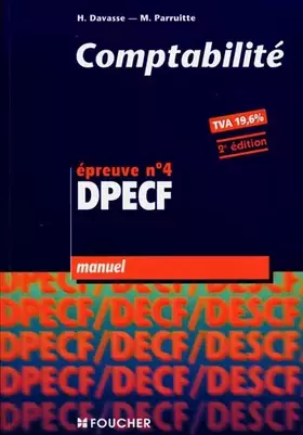 Couverture du produit · Comptabilité, épreuve numéro 4, DPECF : manuel