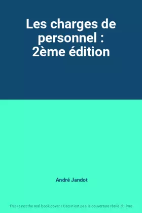 Couverture du produit · Les charges de personnel : 2ème édition