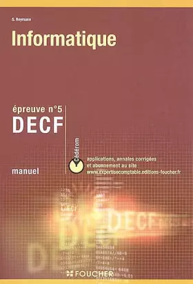 Couverture du produit · DECF épreuve, numéro 5 : Informatique (manuel)